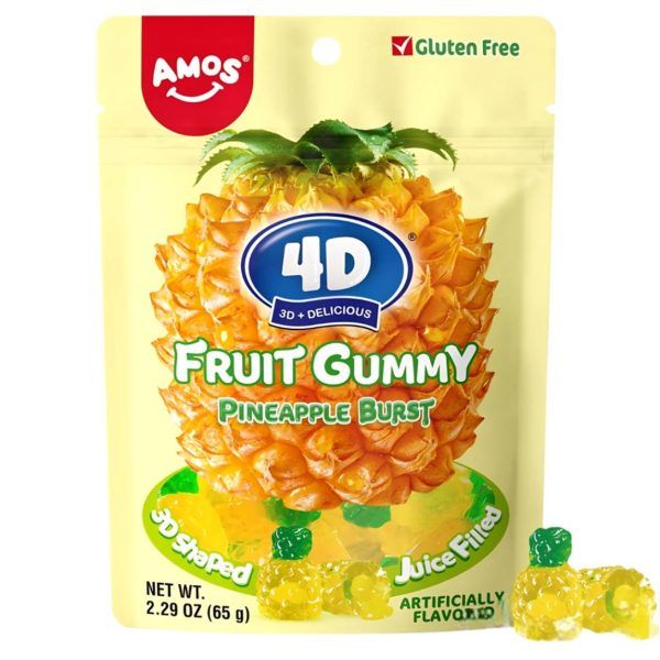 Amos 4D Fruit Gummy Pineapple Burst