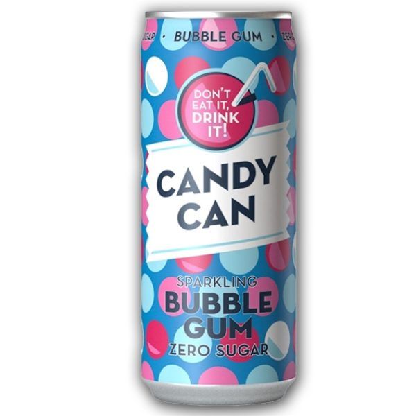 Candy Can Bibita Frizzante gusto Bubble Gum