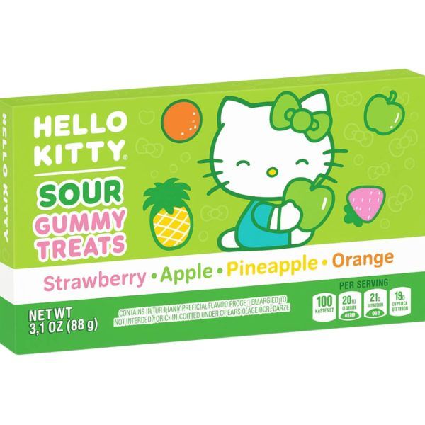 Hello Kitty Sour Fruits Gummy Treats (Verde)