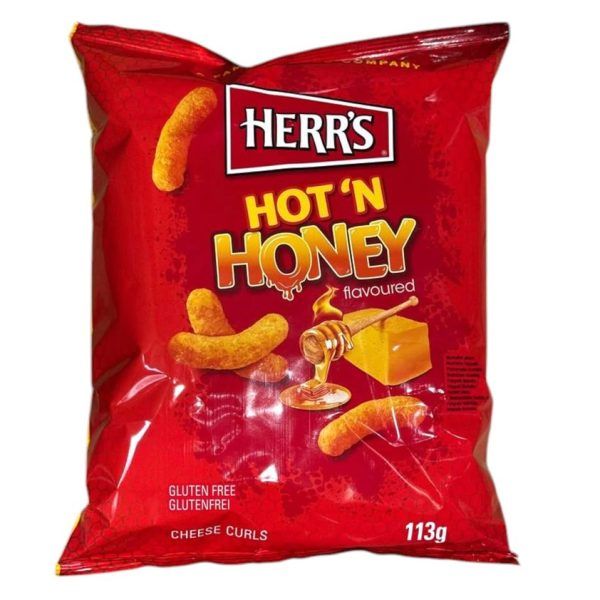 Herr's Hot 'N Honey Cheese Curls 113G
