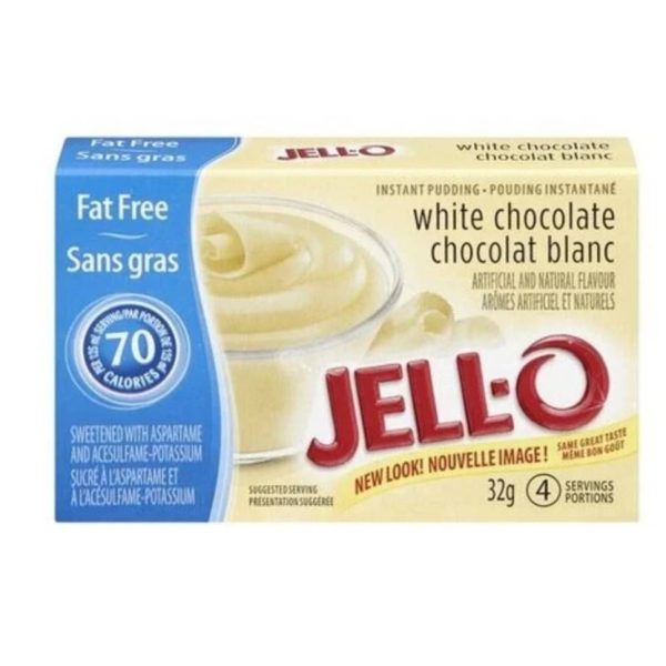 Jell-O Budino istantaneo al Cioccolato Bianco Senza Zuccheri