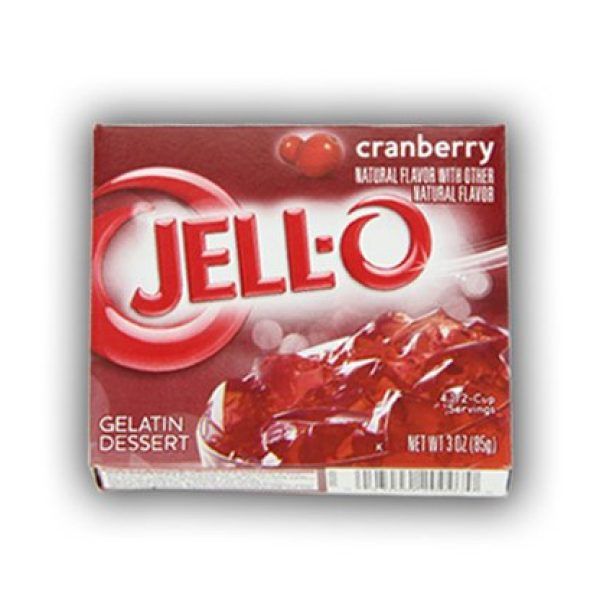 Jell-O Gelatina al gusto Mirtillo Rosso