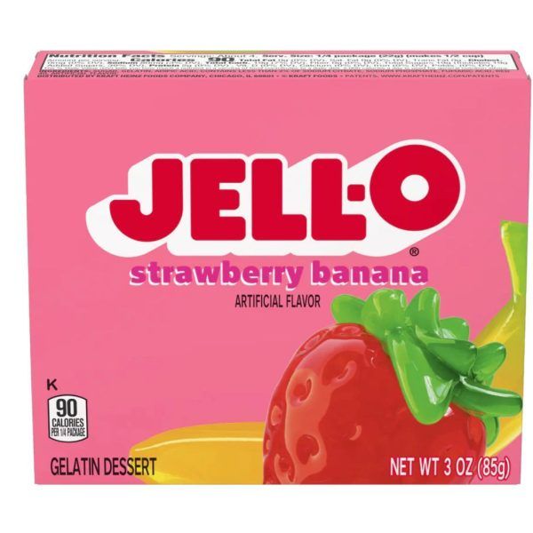 Jell-O gelatina alla Fragola e Banana