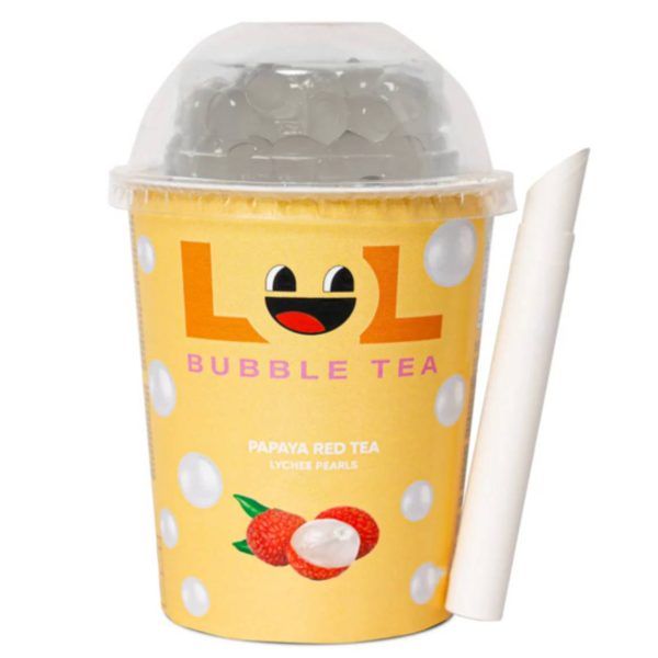 LOL Bubble Tea Papaya Red Tea e Lychee