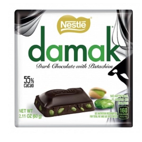 Nestle Damak Dark Chocolate with Pistachios