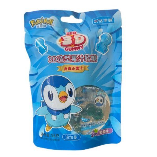 Pokemon Juice 3D Gummy Candy Grape flavor