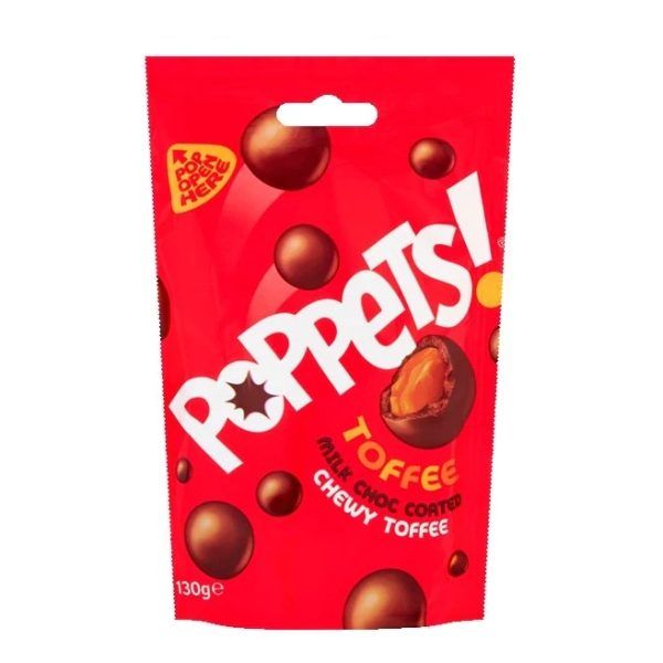 Poppets Milk Choc Coated Chewy Toffee