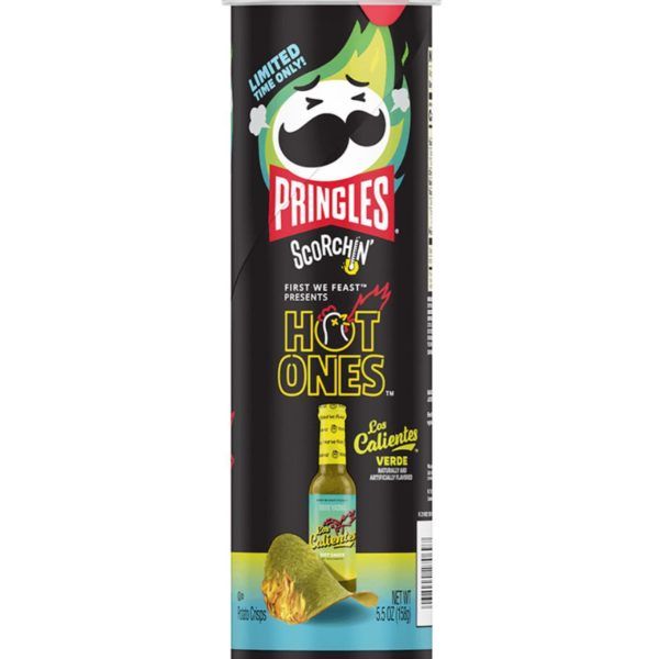 Pringles Hot Ones Los Calientes verde