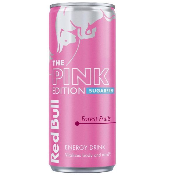 Red Bull Energy Drink Pink Forest Fruits Zero Zuccheri