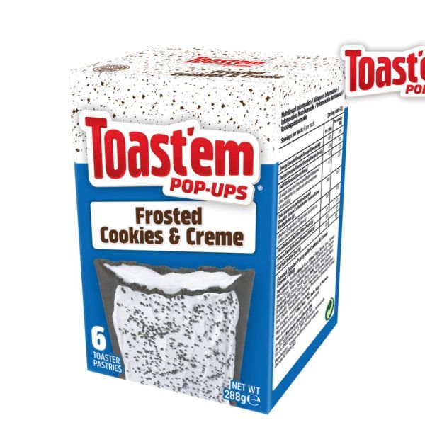 Toast'em Pop-Ups Frosted Cookies & Creme