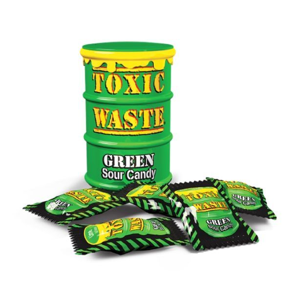Toxic Waste Fusto Caramelle Verdi Acidule