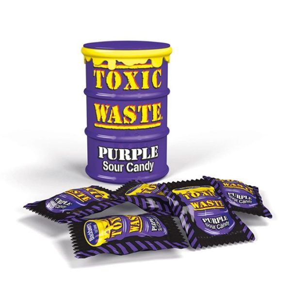 Toxic Waste Fusto Caramelle Viola Acidule