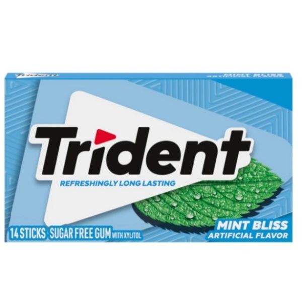 Trident Chewing Gum Mint Bliss Zero Zuccheri